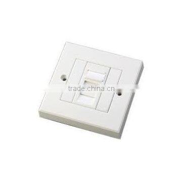 Supply Network Rj45 Wall Outlet 2 Ports Faceplate With Cat6 Keystone Jack photo-3