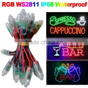 waterproof DC5V 12mm WS2811 as WS2801 led pixel