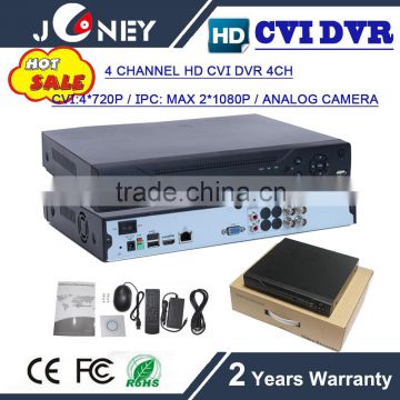 HDMI 4 channel hd cvi dvr 4ch 720P for hd cvi ,ip cameras ,analog cam