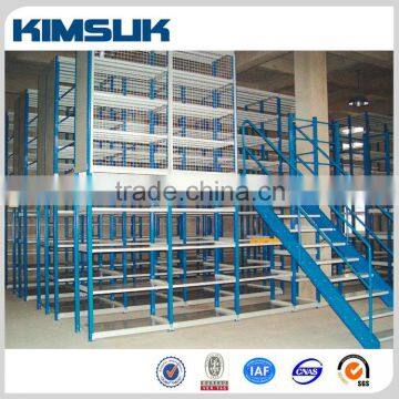china kimsuk warehouse storage steel flexible and stable mezzanine racks shelves racking