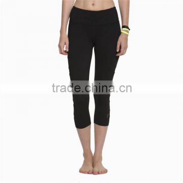 High quality yoga capri pants 4 needles 6 lines fitness yoga wear wholesale