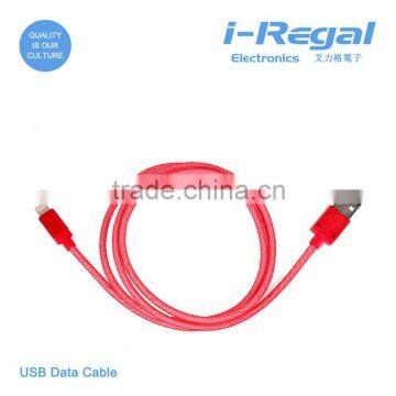 HOT Aluminum sell double side drawing usb cable for mobile phone