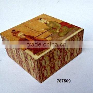 Wooden Jewelry Box Painted Counselling Print