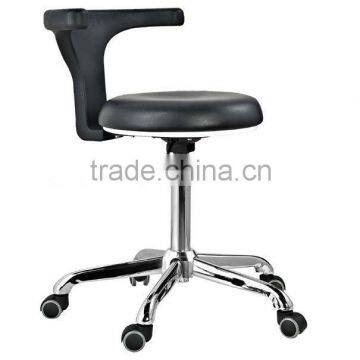 leather swivel bar chair with plastic back AB-06-5