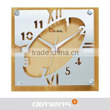 DEHENG Creative Metal Number Wooden Clock photo-2