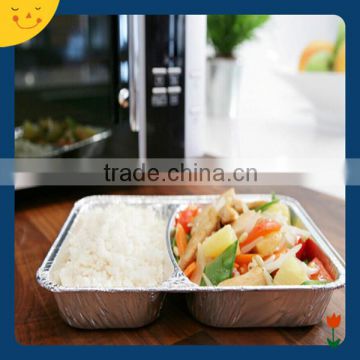 2 compartments Aluminum Foil Food Container price