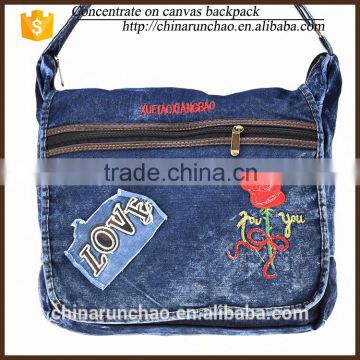 made in china beautiful flower simple fashion bags cheap promotional shoulder messenger bag single sling backpack