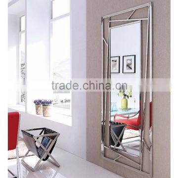 Stainless steel mirror console table