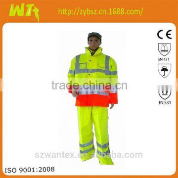 100% polyester with pu coating reflective working waterproof safety life jacket