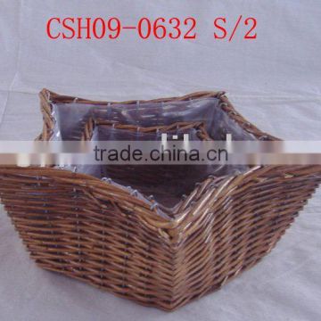 willow basket for garden or plant