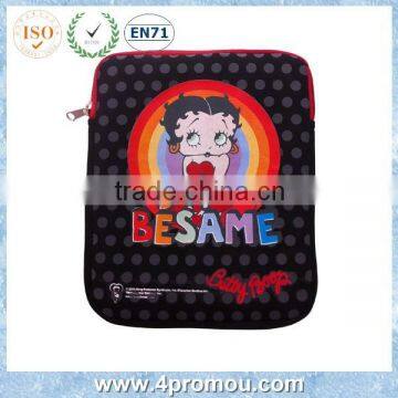 Girl Neoprene zipper tablet bag laptop sleeve for school