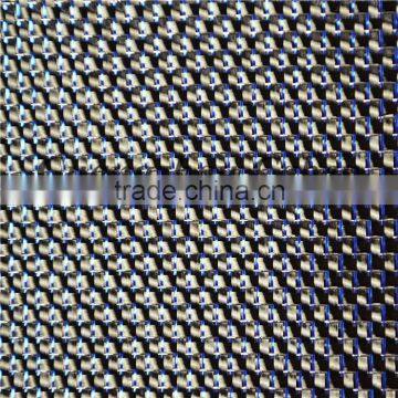 Colored 3K Plain Carbon Fiber Cloth Mixed Blue Metallic Yarn photo-2
