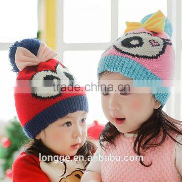 2015 Hot Sale Cotton KID Baby knitted hat factory Wholesale