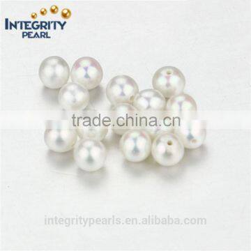 4.5-5mm AA round small normal quality white freshwater pearl loose beads