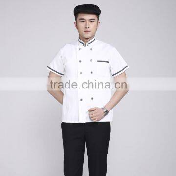 customized with good quality cotton/polyester traditional chef gown