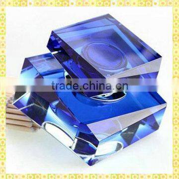 Best Seller Blue Crystal Refillable Perfume Bottles For Auto Decoration Gifts