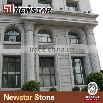 Grey Granite Gate Pillar,stone Pillar,roman Column