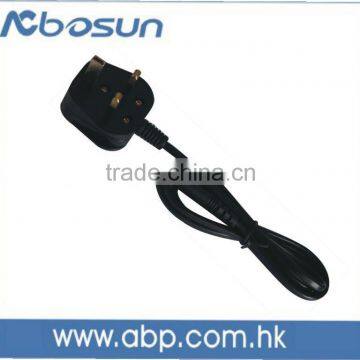 Sale ultra slim power adapter AC cable connector (UK)plug