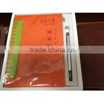 Custom Chinese Character Print Promotional Journal PU Leather Recycled Notebook photo-4
