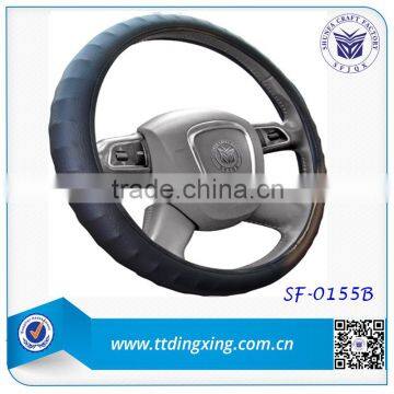 2014 custom 40 size Blue car steering wheel cover for Asia Market auto accessories