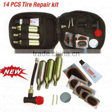 14 pcs Canvas Repair Kit Bicycle and Bike Repair Tool Kit