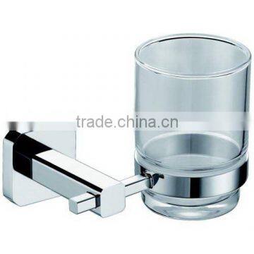 bathroom accessory tumbler holder with glass cup