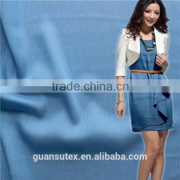 Hot Sale Sea Blue Printed 100% Polyester Bright Yarn French Chiffon Fabrics For Saree/Girl Flower Dress photo-4