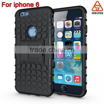 Stryfer new design tires pattern Kickstand Hybrid robot Cell Phone Case for iphone 6