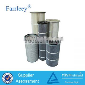 Farrleey Polyester Pleated High Quality Cartridge Air Filter For Food Industrial