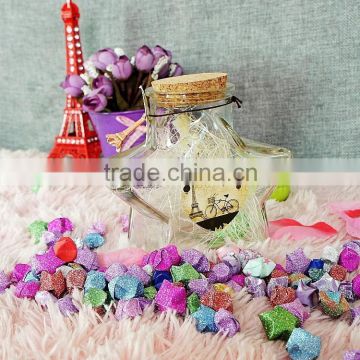 High quality Mini wishing bottle , star shape floating bottle good luck wishing mini bottle