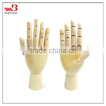 10" rotatable wooden hand manikin and still life sketch model for sketch painting