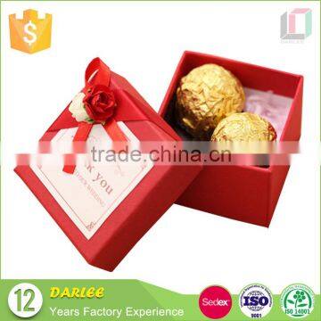 2016 New Design handmade luxury chocolate box for wedding