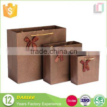 Alibaba China cheap custom logo printed brown kraft paper bags for gift