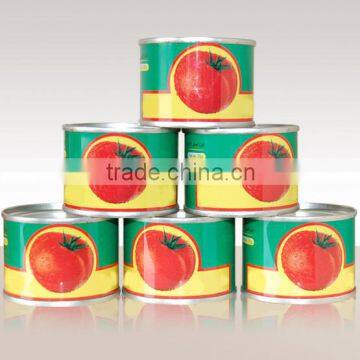 Made in china ketchup export Saudi Arabia Canned Tomato Sauce 70g 198g tomato paste