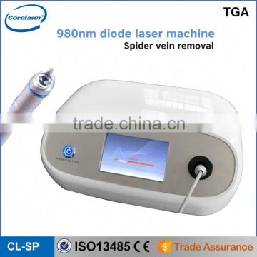 Color touch screen Diode Laser 980nm Vascular Remove/ Vein Wave Machine/ Spider Vein Removal