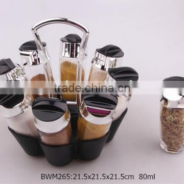 2016 8pcs new glass spice jar set