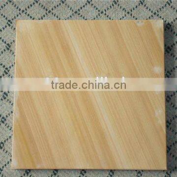 outdoor yellow wooden vein sandstone tiles for floor