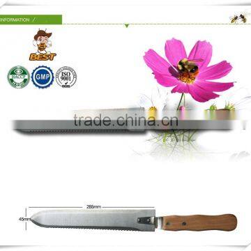 Stainless steel uncapping honey scraper knife