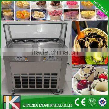 Square Fried Ice Cream Pan Ice Cream Machine 110V /220V