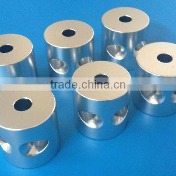 [Aluminium 6061/6063/7075+T6] Custom Precision CNC Lathe Machining Service + Anodizing [several through holes]