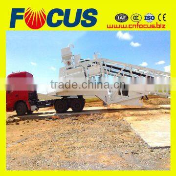 ISO Certified 50~60m3/H Mobile Concrete Batching Plant, Trailer Concrete Plant photo-4
