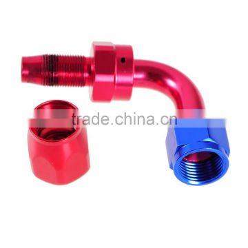 AN8 AN-8 8 AN 90 Degree Aluminum Swivel Fitting Hose End Oil Fuel Adaptor