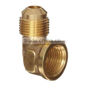 Flare / NPT Female 90 Degree Elbow Brass Tube Connetor