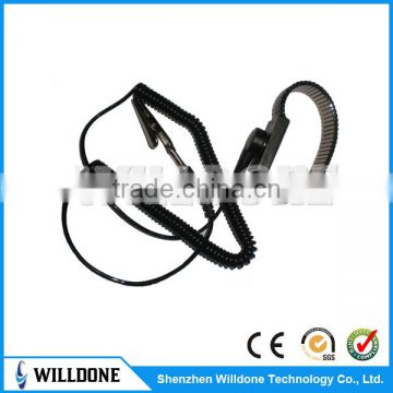 Electrical Contact Metal Wrist Strap with PU Coil Cord