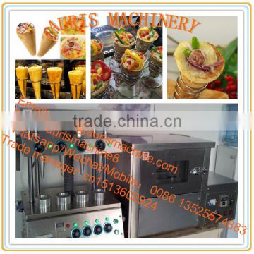 factory price automatic commercial kono cone pizza waffle cone moulding making machine for sale