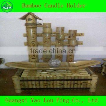 Bamboo Craft Candle Holder