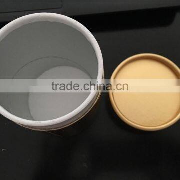Shinny Gold paper tube for tea packaging