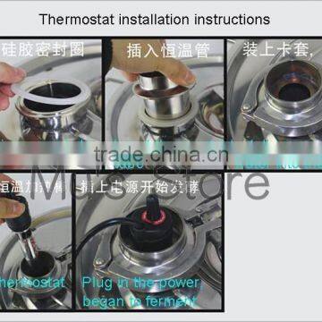 High Quality!! Thermostatic Rods Thermostat For Ferment Constant Temperature Heating Rods Wine Making Equipment photo-3