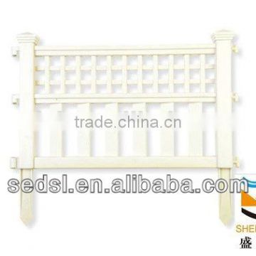 small garden decorative clear plastic fence