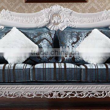 New Design Solid Wood Living Room Furniture Fabric Sofa Set photo-4